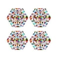 thumbnail image 1 of Naloa Mexican Bright Style Leather Coasters for Drinks, Durable Drink Coasters 4 Set for Tabletop Protection, Luxurious Home Décor and Housewarming Gift ( {designName})Hexagon, 1 of 6