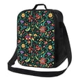 thumbnail image 1 of Naloa Mexican Flower 1 Lunch box Lunch bag for men women Large capacity Lunchbox Insulated Lunch bag Lunch box cooler, 1 of 7