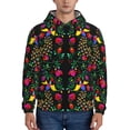 thumbnail image 1 of Naloa Mexican Flower 2 Men's Casual Hooded Collar Drawstring Hoodies Pullover Sweatshirts Casual Long Sleeve Shirts-4X-Large, 1 of 7