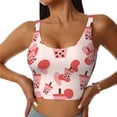 thumbnail image 1 of Naloa Milk Tea1 Sports Bras for Women, High Support Bra with Removable Pads, Comfortable - Large, 1 of 9