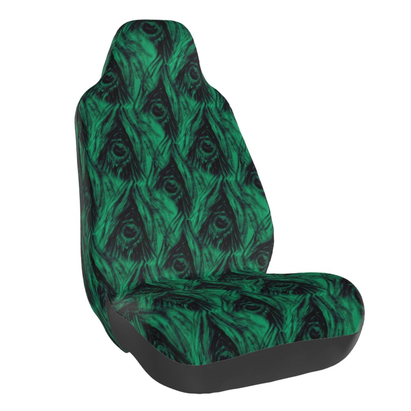 Naloa Mint Bird Feathers Car Seat Covers Universal Front Seat Coves for