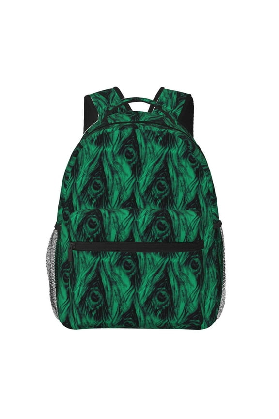 Mint Bird Feathers Print Solid Color Tie Formal Necktie for MenSuitable for business, daily life, work