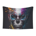 thumbnail image 1 of Naloa Modern Abstract Colorful Skull Dog Blanket, 3 Sizes Cat Blanket for Indoor Cats Large Medium Small Dog Gifts-Large, 1 of 8