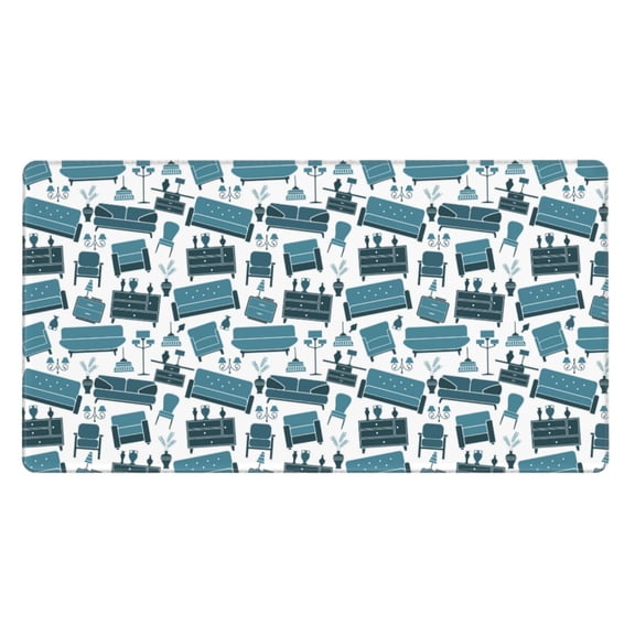 Naloa Modern Furniture Gaming Mouse Pad Large Mouse Mat Long Extended Desk Pad Non-Slip Rubber Mice Pads Stitched Edges Thin Pad (16x29.5 Inch)