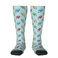 thumbnail image 1 of Naloa Modern Ice Cream Thigh High Socks Extra Long Stretchy Sock Women Over Knee High Opaque Stocking Daily Wear, 1 of 6