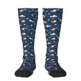 thumbnail image 1 of Naloa Modern Modern Excavator Thigh High Socks Extra Long Stretchy Sock Women Over Knee High Opaque Stocking Daily Wear, 1 of 6