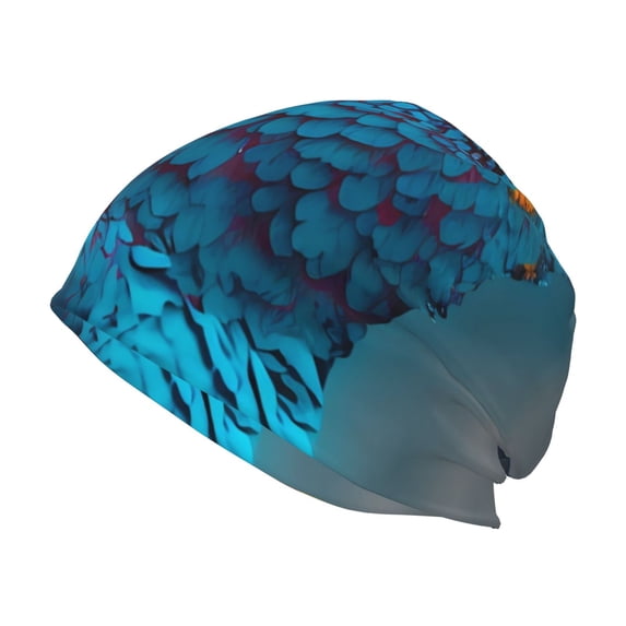 Naloa Modern Style Blue Parrot Beanie for Men Women Knitted Unisex Winter Hat Beanies Cap Knit Cuffed Beanies Hats