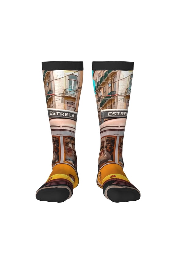 Modern Urban Monkey Thigh High Socks Extra Long Stretchy Sock Women Over Knee High Opaque Stocking Daily Wear