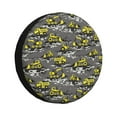 thumbnail image 1 of Naloa Modern Yellow Excavator PVC Leather Spare Tire Wheel Cover for Car Truck SUV Camper Trailer Universal Fit many size17 inch, 1 of 6