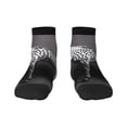 thumbnail image 1 of Naloa Monochrome Leopard Horse Ankle Socks for Women Non Slip Socks No Show Socks Classic Low Cut Casual Socks Casual Socks, 1 of 7