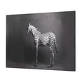 thumbnail image 1 of Naloa Monochrome Leopard Horse Print Canvas Picture,Wall Pictures, Modern Decorative Poster,Art Prints for Bedroom, Toilet, 40 x 30 cm, Built-in Wooden Frame, 1 of 6