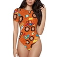 thumbnail image 1 of Naloa Monster Truck,Truck Cartoon Women's Short-Sleeved Onesie, One-Piece Swimsuit for Parties, dates, clubs - XX-Large, 1 of 9