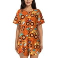 thumbnail image 1 of Naloa Monster Truck,Truck Cartoon Women's Short-Sleeved Pajama Set, Loungewear, Summer pajamas, Breathable Cozy - Large, 1 of 9