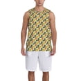 thumbnail image 1 of Naloa Monstera Leaves Basketball Jersey Reversible Men's Mesh Athletic Sports Shirts Training Practice S-4XLLarge, 1 of 6