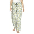 thumbnail image 1 of Naloa Moon And Rabbit Print Women’s Ultra-Soft Comfy Pajama Lounge Pants with Pockets & Drawstring, 1 of 8