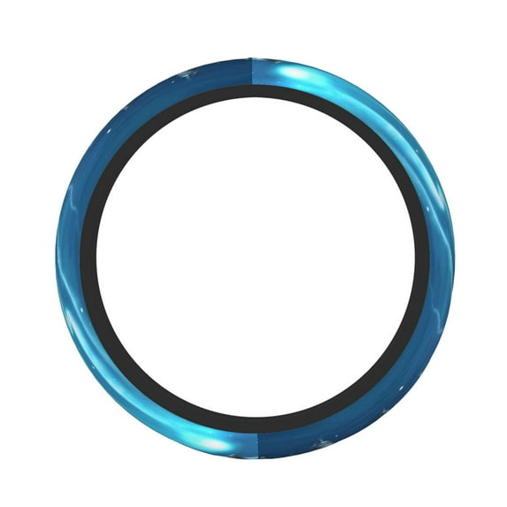 Naloa Mountain Cottage In Snow Elastic Steering Wheel Cover, Auto Steering Wheel Cover – 15 Inch , Comfortable Grip, Fit Suvs,Vans Cars,Trucks