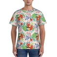 thumbnail image 1 of Naloa Mushroom and Frogs Men's T-Shirt Sport T-shirt Men's Basic Tee Casual Men's Shirt, Round Neck, Short Sleeves - Medium, 1 of 5