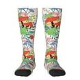 thumbnail image 1 of Naloa Mushroom and Frogs Thigh High Socks Extra Long Stretchy Sock Women Over Knee High Opaque Stocking Daily Wear, 1 of 6