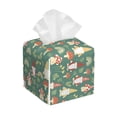 thumbnail image 1 of Naloa Mushrooms And Rainbows Tissue Box Cover Leather Tissue Holder Square Facial Tissue Case for Bathroom, Vanity Countertop, Tabletop, Car, 1 of 7
