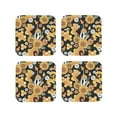 thumbnail image 1 of Naloa Mushrooms Honeycomb Coasters for Set of 4 - PU Leather Coasters, Coasters for Table Cup Tea Coffee Beer, Decorative for Kitchen Homedecor (Round), 1 of 6