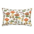 thumbnail image 1 of Naloa Mushrooms Pillowcase, Throw Pillowcase, Wrinkle-Free, Stain-Resistant with Hidden Zipper for Bedroom Sofa - 16"x24", 1 of 9