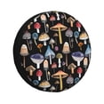 thumbnail image 1 of Naloa Mushrooms and Autumn Leaves PVC Leather Spare Tire Wheel Cover for Car Truck SUV Camper Trailer Universal Fit many size17 inch, 1 of 6