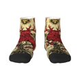 thumbnail image 1 of Naloa Mythical Red Stag Illustration Ankle Socks for Women Non Slip Socks No Show Socks Classic Low Cut Casual Socks Casual Socks, 1 of 7