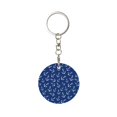thumbnail image 1 of Naloa Nautical Anchors Print Round Keychain Keychain Key Ring, Key Tag, Key Chain Bulk for Gift Accessories (Round), 1 of 7