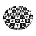 thumbnail image 1 of Naloa Nautical Anchors1 Round Bar Stool Cushion Cover 12-14 inch, Fits Kitchen, Office, Restaurant Chairs - 13 inch, 1 of 7