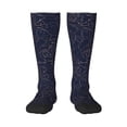 thumbnail image 1 of Naloa Navy Dark Blue Thigh High Socks Extra Long Stretchy Sock Women Over Knee High Opaque Stocking Daily Wear, 1 of 6