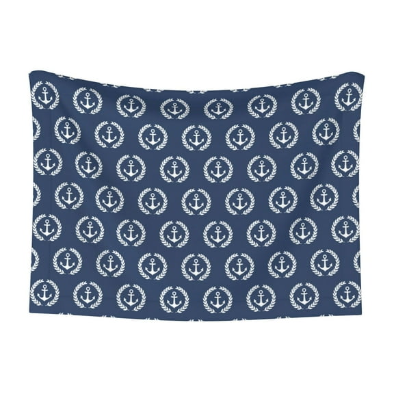 Naloa Navy Nautical Dog Blanket, 3 Sizes Cat Blanket for Indoor Cats Large Medium Small Dog Gifts-