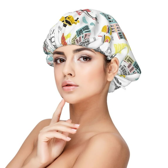 Naloa New York Adjustable Hair Bonnet for Sleeping, Hair Wrap Sleep Cap Turban for Women Men, Curly Straight Hair Long Large Braid Unisex