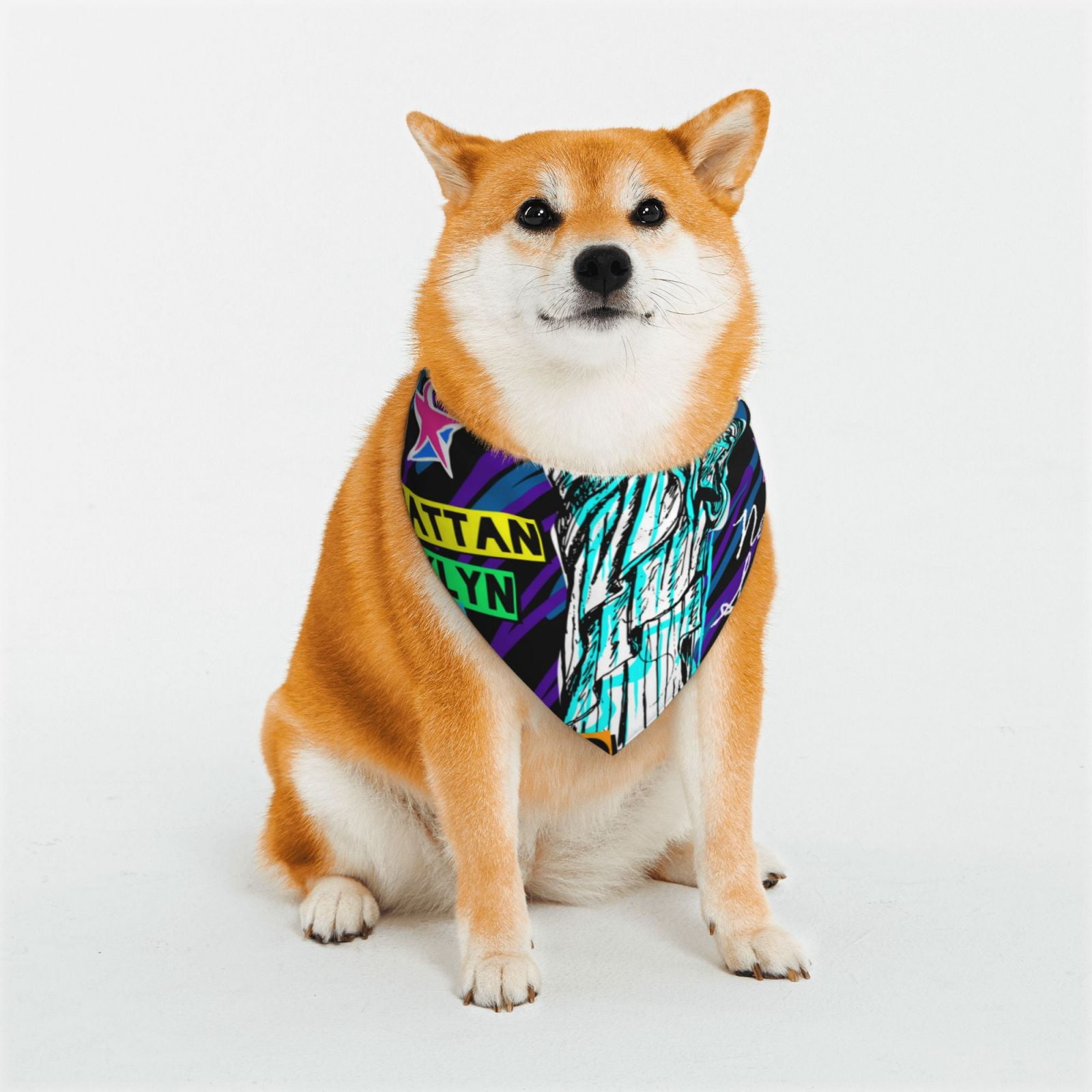 Naloa New York City Dog Bandana Large and SmallDog Scarf Bib
