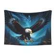 thumbnail image 1 of Naloa Night Sky Forest Bald Eagle Dog Blanket, 3 Sizes Cat Blanket for Indoor Cats Large Medium Small Dog Gifts-Medium, 1 of 8