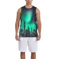 thumbnail image 1 of Naloa Northern Lights 2 Basketball Jersey Reversible Men's Mesh Athletic Sports Shirts Training Practice S-4XL3X-Large, 1 of 6