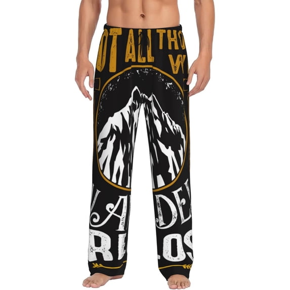 Naloa Not All Those Who Wander Are Lost 1 Pajama Pants Men, PJ Bottoms, Sleep & Lounge Pants-XX-Large