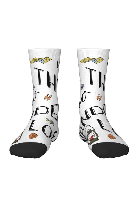 Not All Those Who Wander Are Lost 3 Kids Socks Unisex Kids and Toddlers' Crew Socks, ,1 Pairs