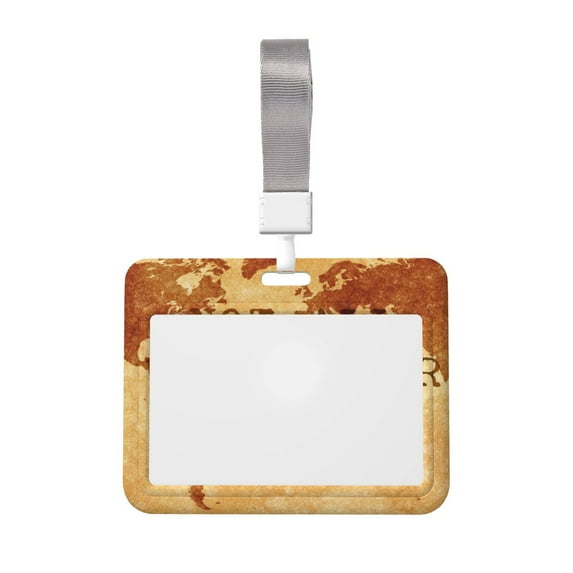 Naloa Not All Those Who Wander Are Lost2 Card Badge Holder Work Badge Sleeve for Office, School, Factory, ID Credit Cards, Driver Licenses and Passes