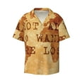 thumbnail image 1 of Naloa Not All Those Who Wander Are Lost2 Men's Loose Fit Cuban Collar Short-Sleeve Shirt with Button-down and Chest Pocket for Everyday Wear Outings - 3X-Large, 1 of 7
