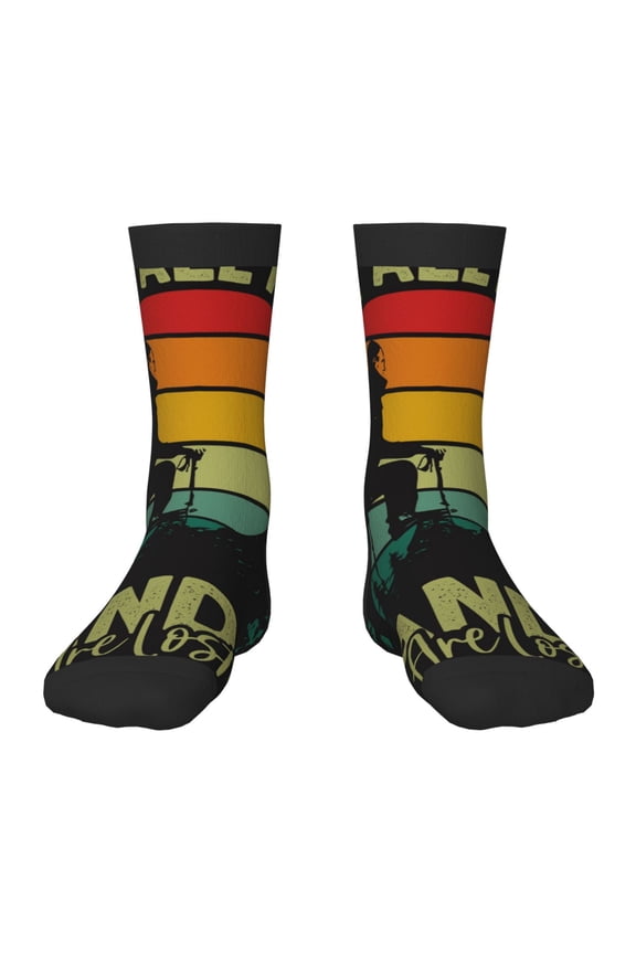 Not All Who Wander Are Lost 1 Kids Socks Unisex Kids and Toddlers' Crew Socks, ,1 Pairs
