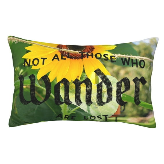 Naloa Not All Who Wander Are Lost Pillow Covers, Throw Pillow Case Cushion Covers,Cushion for Bedroom,Couch,Home-20"x30"