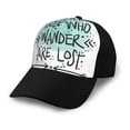 thumbnail image 1 of Naloa Not All Who Wander Are Lost1 Adult adjustable Print Baseball Hat, Patchwork curved brim baseball capfor Men and Women, One Size, 1 of 5