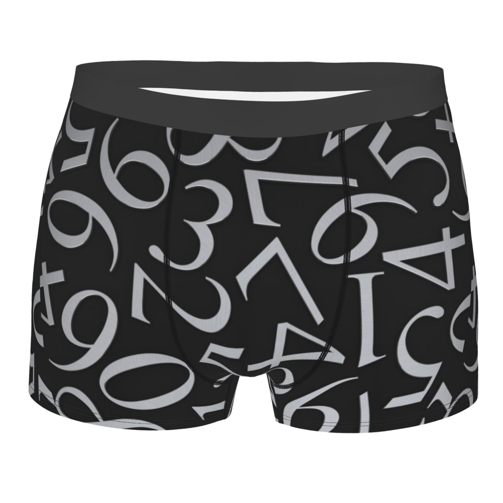 Naloa Numbers Print Mens Underwear - Boxers for Men, Classic Briefs for ...