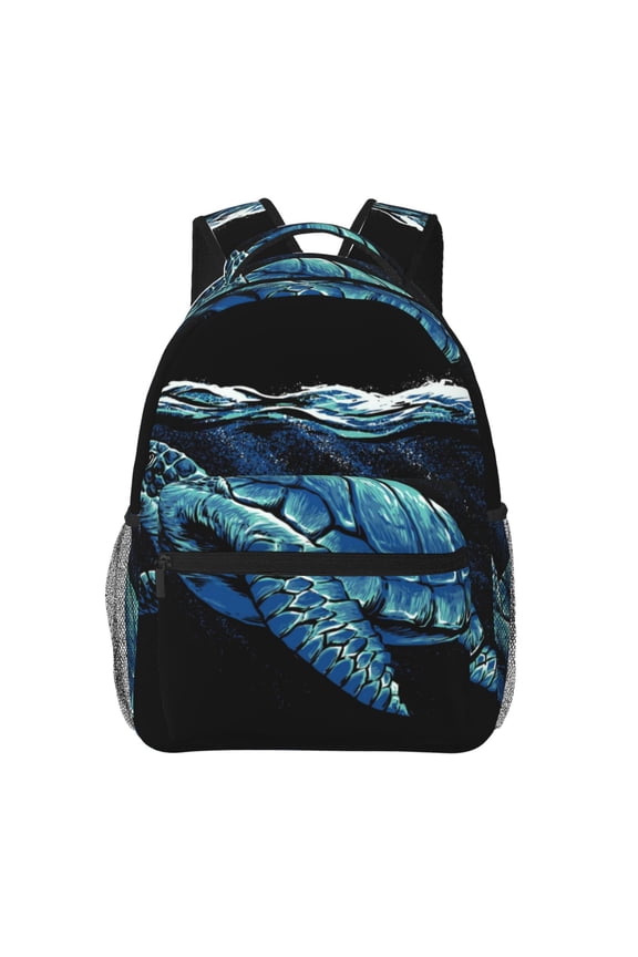 Ocean Turtle Print Solid Color Tie Formal Necktie for MenSuitable for business, daily life, work