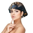 thumbnail image 1 of Naloa Oil Painting Tribal Wolf Adjustable Hair Bonnet for Sleeping, Hair Wrap Sleep Cap Turban for Women Men, Curly Straight Hair Long Large Braid Unisex, 1 of 6