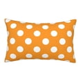 thumbnail image 1 of Naloa Orange And White Polka Dot Pillowcase, Throw Pillowcase, Wrinkle-Free, Stain-Resistant with Hidden Zipper for Bedroom Sofa-20"x30", 1 of 6
