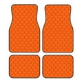 thumbnail image 1 of Naloa Orange Scales Car Foot Mat Set of 4 Pieces - Universal Floor Liner Neoprene Full Set Floor Mats for Cars Trucks SUV, 1 of 7