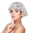thumbnail image 1 of Naloa Orchids Flowers Adjustable Hair Bonnet for Sleeping, Hair Wrap Sleep Cap Turban for Women Men, Curly Straight Hair Long Large Braid Unisex, 1 of 6