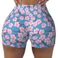 thumbnail image 1 of Naloa Orchids Flowers Biker Shorts for Women Seamless Scrunch Short Women’s Yoga Shorts for Gym Running Sport Shorts - Medium, 1 of 9