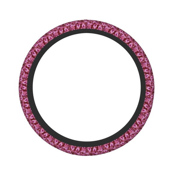 Naloa Orchids Flowers Elastic Steering Wheel Cover, Auto Steering Wheel Cover – 15 Inch , Comfortable Grip, Fit Suvs,Vans Cars,Trucks